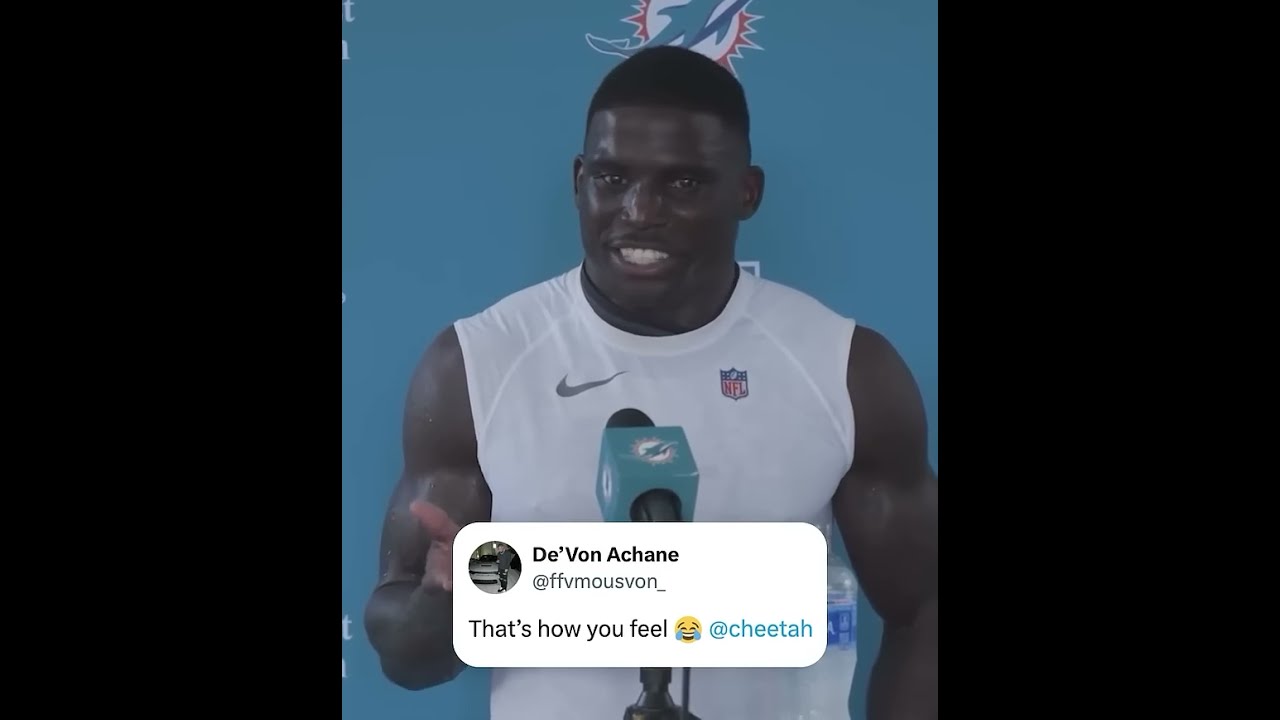Tyreek Hill Didn T Hesitate When Asked How The Dolphins Can Solve Their Short Yardage Issues 