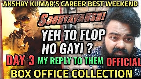 SOORYAVANSHI BOX OFFICE COLLECTION DAY 3 | OFFICIAL | INDIA | AKSHAY KUMAR