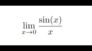 The limit of sin(x) on x as x approaches 0 using L'Hopital's Rule & Power Series