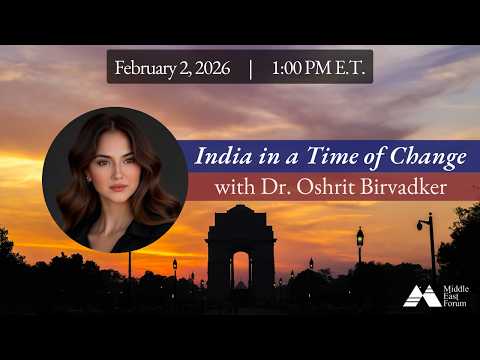 Watch "India in a Time of Change" with Dr. Oshrit Birvadker on YouTube