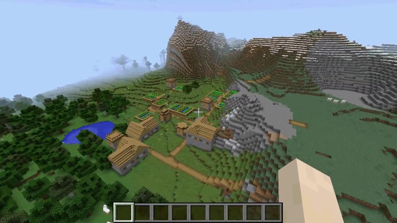 Minecraft 1 12 2 Seed 047 Double Village Near Spawn Youtube