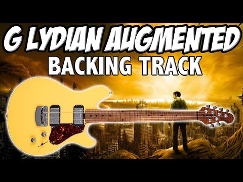 G Lydian Augmented Guitar Backing Track | Rock Style