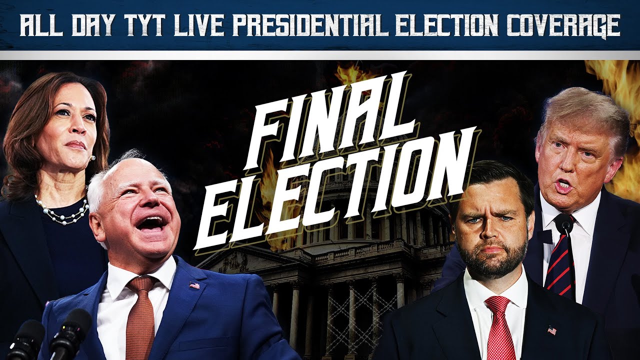 TYT ELECTION DAY 2024 COVERAGE - Join Cenk Uygur, Ana Kasparian, John Iadarola, and Michael Shure for an epic marathon of live coverage on Election Day 2024.