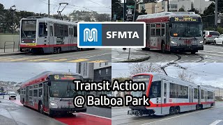 ⁴ᴷ⁶⁰ Transit Action EP33 | SF MUNI Buses & Metro Trains @ Balboa Park Station