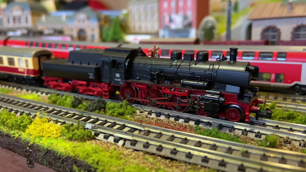 Fleischmann piccolo ICE T TRAIN N GAUGE Baden Baden noch scenic model railway layout 10x3ft digi/ana