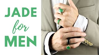 Jade Jewelry for Men | Wedding Bands, Bead Bracelets + Jade Style