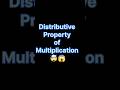 Distributive Property of Multiplication Explained 🔥 | Class 9 Maths #youtubeshorts #shorts #maths