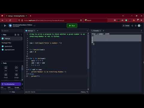 Armstrong Number | Python | @dev code #pythonprogram_ArmstrongNumber ...
