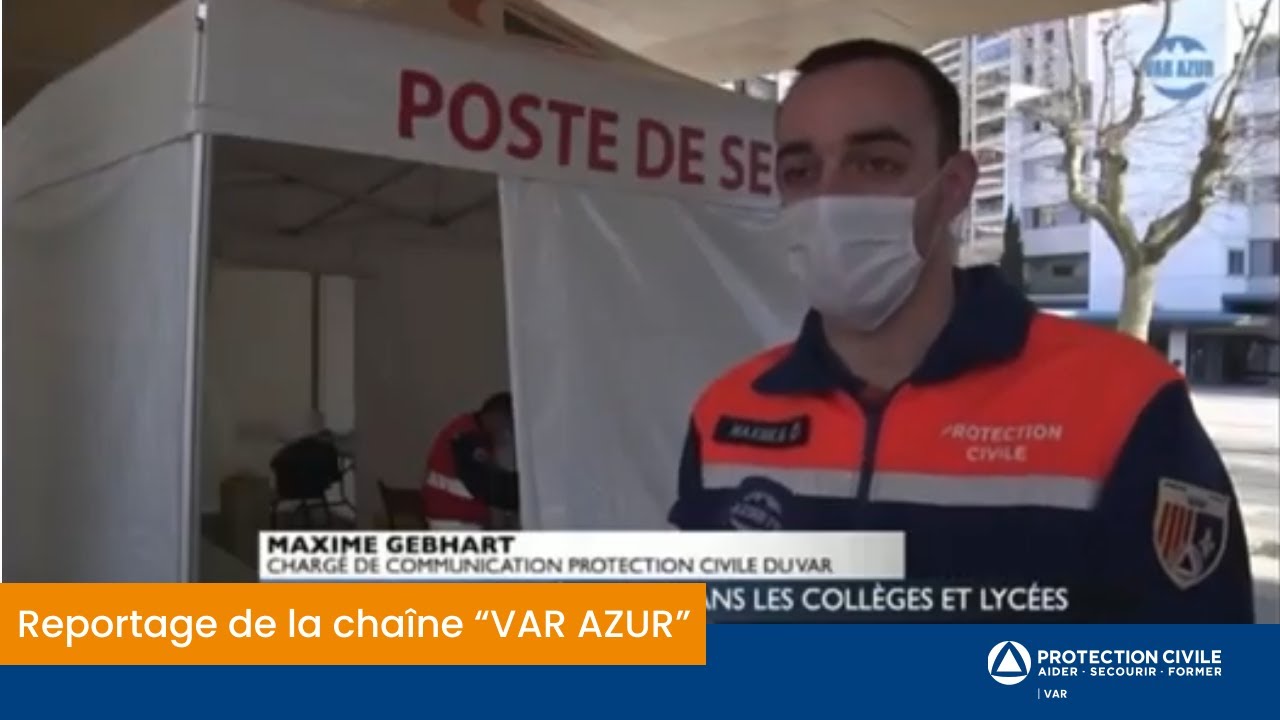 🎤 - Action de la Protection Civile du Var pour les dépistages