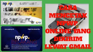 Cara mencetak NPWP elektronik dari pdf sebesar ktp