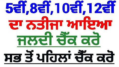 Pseb 10th Result 2020|Pseb 8th Result 2020|Pseb 5th Result 2020|Pseb 12th Result 2020|Pseb Result