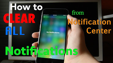 How to Clear ALL Notifications from the Notification Center in iOS 10! [HD]