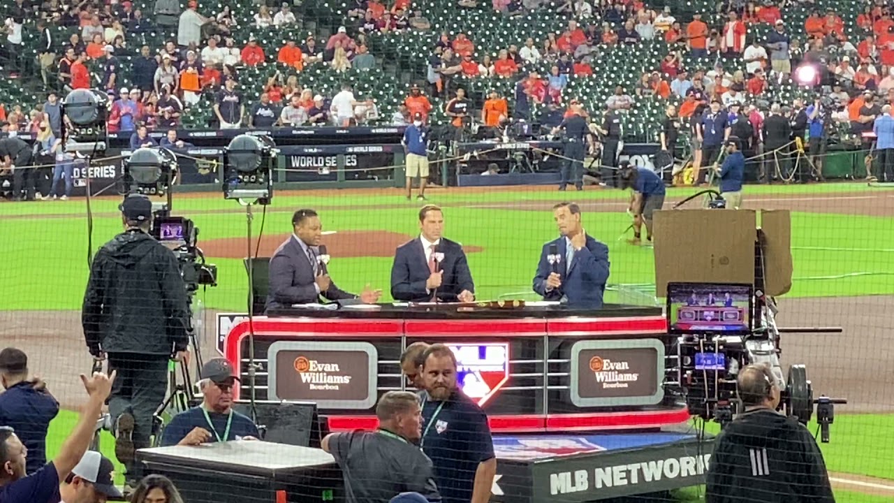 2021 World Series MLB Network Broadcast Team Before Game 1 Astros Vs 2021 World Series MLB Network Broadcast Team Before Game 1 Astros Vs