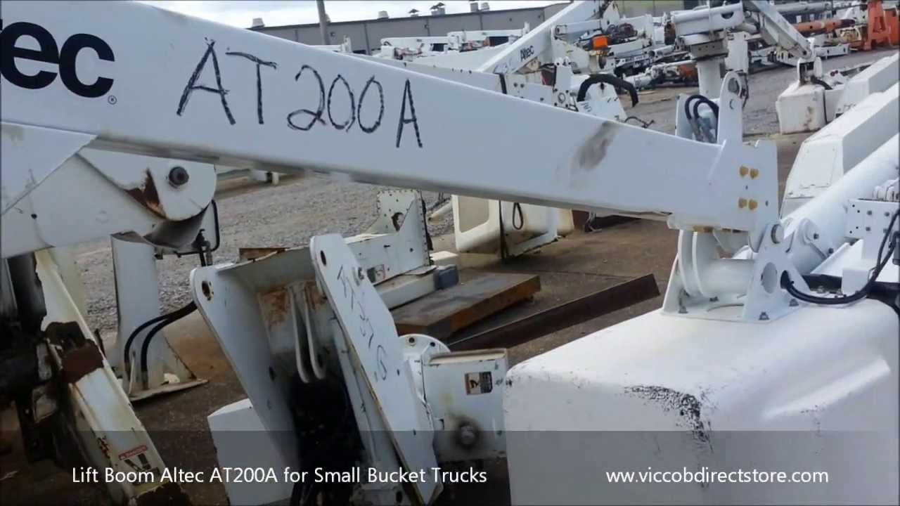 Lift Boom Altec AT200A for Small Bucket Utility Trucks - YouTube