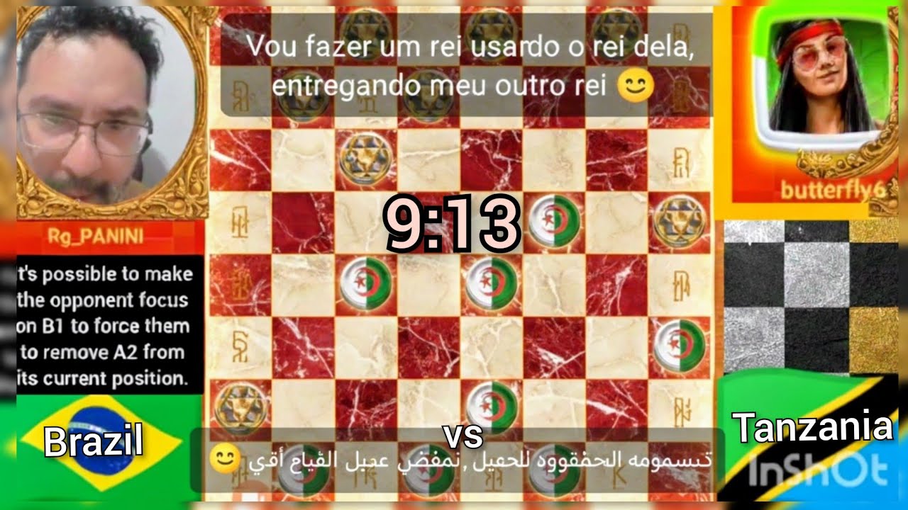 🇨🇿🇪🇸Spanish Checkers | LONDON | butterfly🇹🇿 vs 🇧🇷 Rg_PANINI 