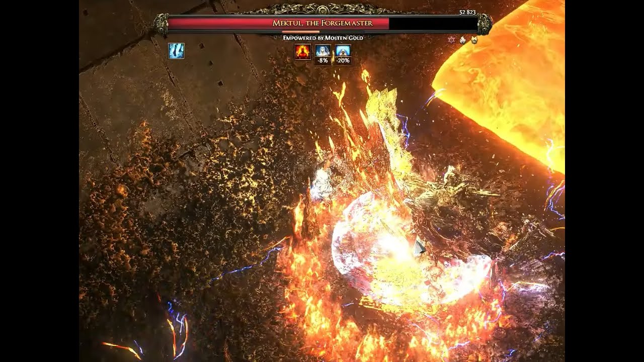 Path of Exile 2 The Molten Vault full map + boss: Mektul The Forgemaster