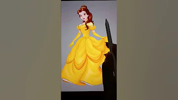 Disney princess glow-up transformation | Princess Belle glow-up #cartoon #disney #belle #satisfying