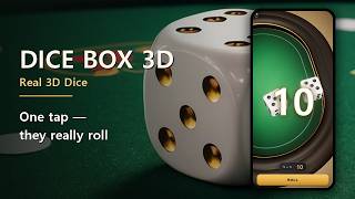 Dice Box 3D — Realistic 3D Dice Roller | Official Promo screenshot 2
