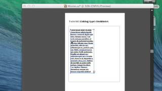 6. Linking type paragraphs - Adobe Illustrator