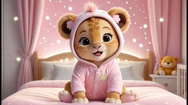 Baby Lion Pajama Dance 🦁🛏️ | Sleepy-Time Dance Song for Kids | Cute Baby Animal Bedtime Rhyme