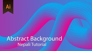 abstract background design in #illustrator #Nepali tutorial