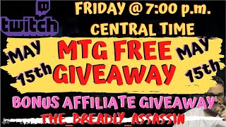 MTG - FREE Magic the Gathering Card Giveaway - Affiliate Prize Announcement