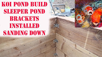 Koi Sleeper pond Build Part Brackets installed part 10