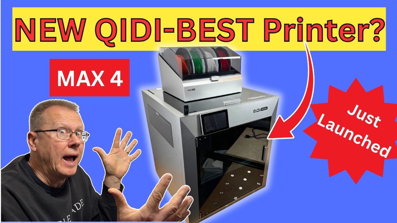 New Qidi Max4 3D Printer Review-BEST Large Format Value?