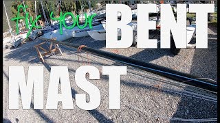 How to straighten your bent mast, spinnaker pole, boom or tiller extension