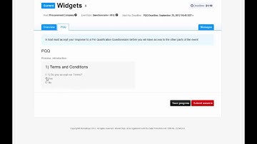 Market Dojo   Participant   Pre Qualification Questionnaire v2