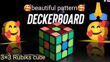 Deckerboard pattern😍 3 by 3 cube/how to make 3×3 rubik