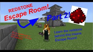 Minecraft Escape Room Pt 2 REDSTONE EXPLAINED