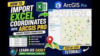 How to Import Excel Coordinates into ArcGIS Pro | Create Points from Excel (Step-by-Step)