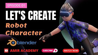 How to make a 3d robot in 10 minutes | Blender tutorial