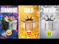 Choose Your GIFT...!🎁 DIAMOND, GOLD or SILVER 💎🧈🪩 How Lucky are You?🤞