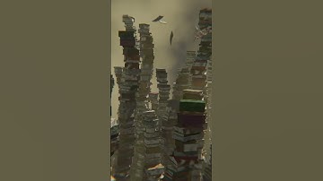 Book towers (Blender geometry nodes)