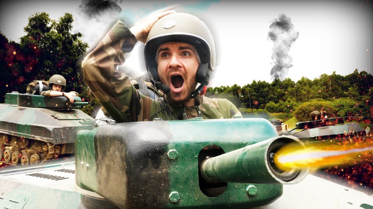 gaming logo ON A FAIT UN COMBAT DE MINI TANK ! (beaucoup trop drôle)