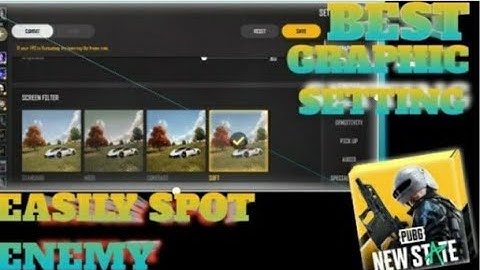 Pubg new state best graphics setting for easily spot enemies and Zero lag