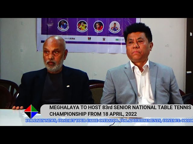 Meghalaya would be hosting 83rd National Table Tennis Championship 2022