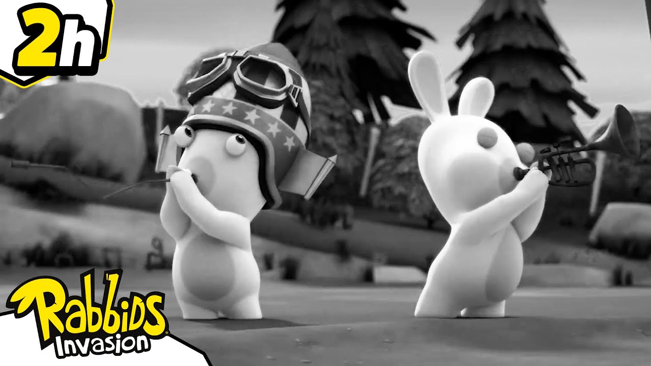 The Tortured Rabbids Department  RABBIDS INVASION  2H New compilation  Cartoon for kids