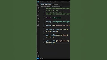 How do I read a config INI file #python