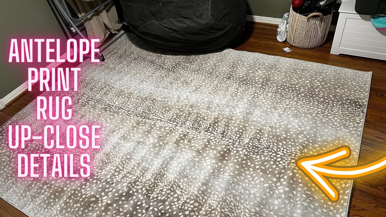 Antelope Print Rug FULL DETAILS - YouTube