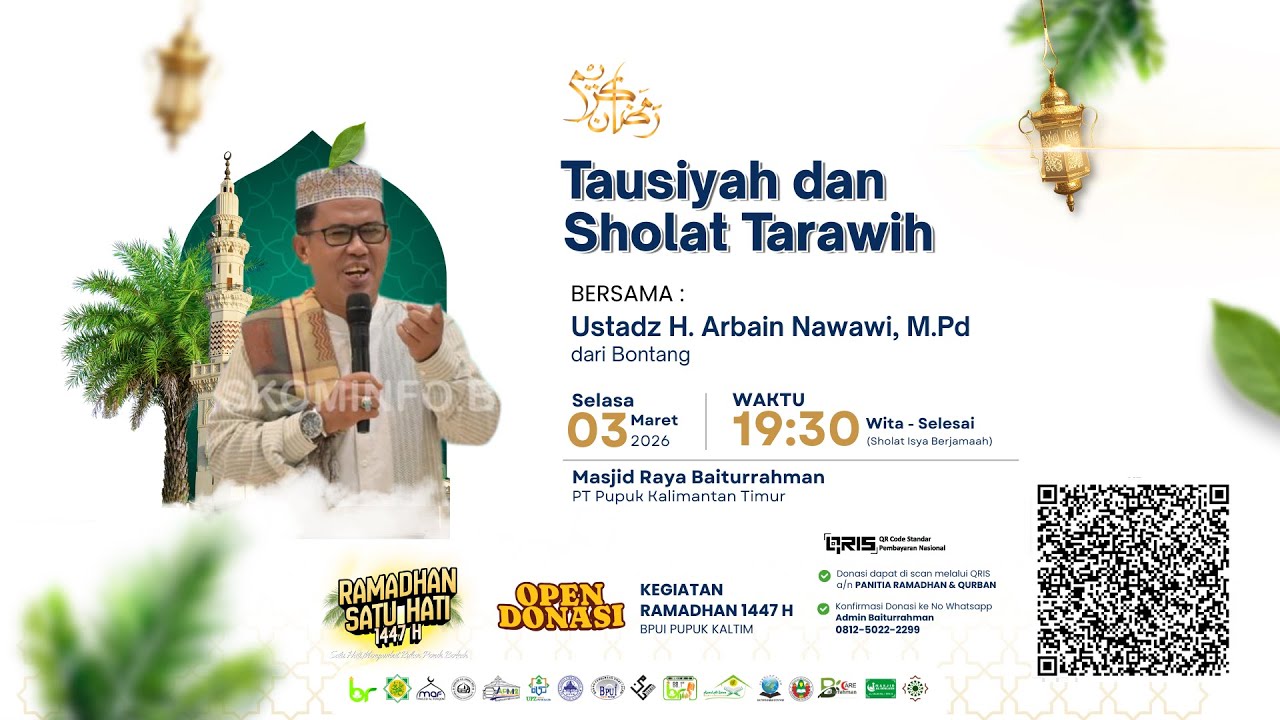 #14 | Tausiyah Tarawih Ramadhan Masjid Raya Baiturrahman PKT