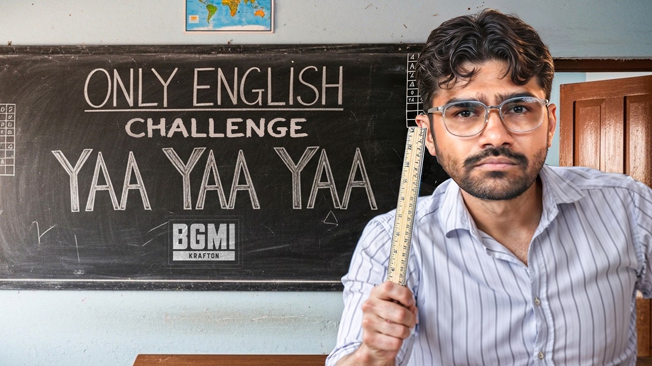 Only English Challenge 😆| BGMI