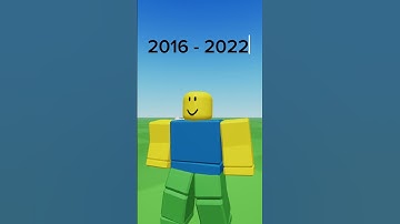 HOW OLD IS THE ROBLOX NOOB? 🤔🤔 #roblox #robloxhistory #history #robloxnoob #noob