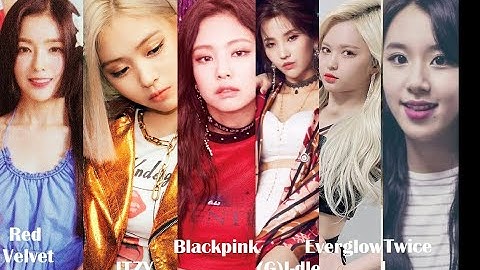 Female Main Rapper ranking in different categories| Blackpink Twice RedVelvet (G)I-dle Itzy Everglow