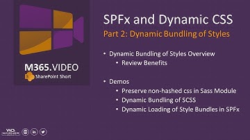 SharePoint Framework and Dynamic CSS Styles - Part 2: Dynamic Bundling of Styles