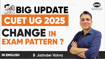 Big Update | CUET 2025 | Major Change in Exam Pattern? Jatinder Vohra