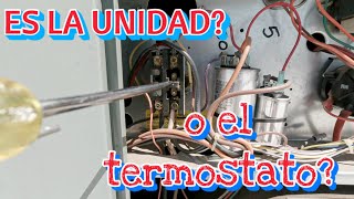 Diagnostica si llega corriente y prende la unidad o es problema del termostato. #hvac #pepegomez