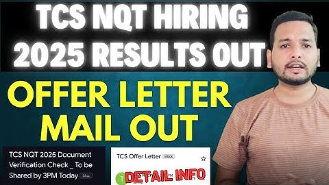 TCS NQT 2025 Results Out | Offer Letter Out | Region-wise Results Announced | Documents Verification